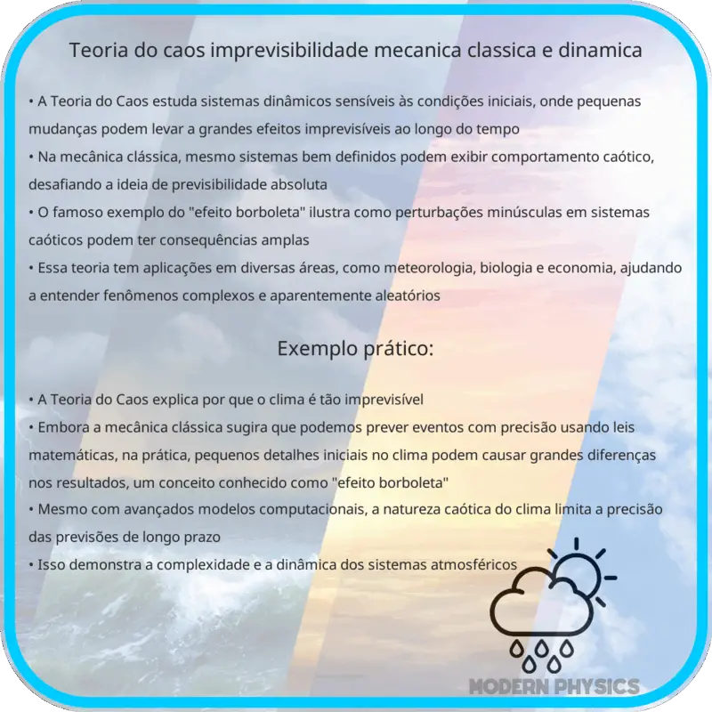 Teoria do Caos | Imprevisibilidade, Mecânica Clássica e Dinâmica