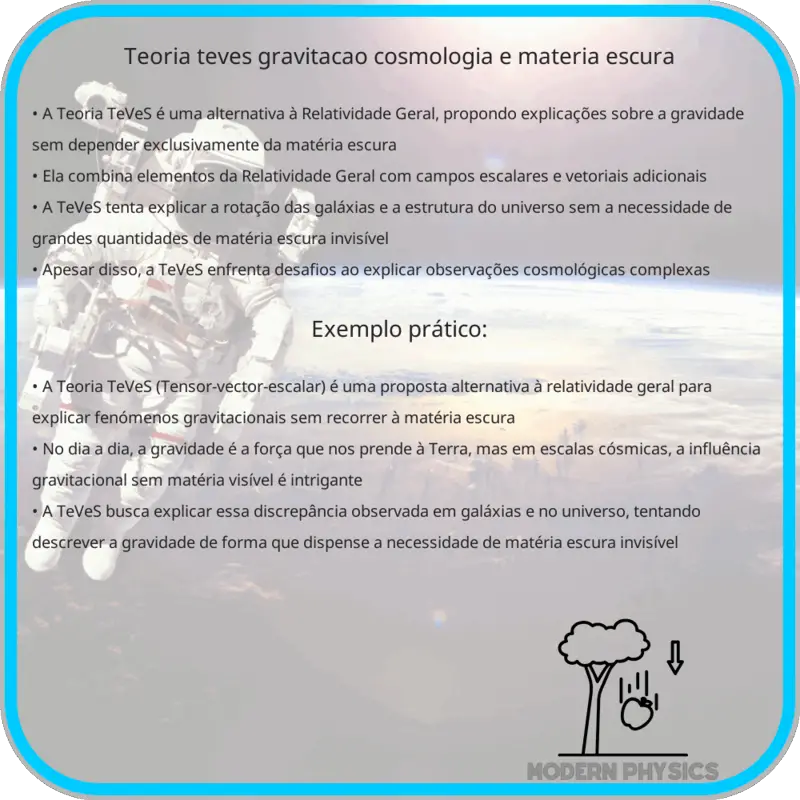 Teoria TeVeS | Gravitação, Cosmologia e Matéria Escura