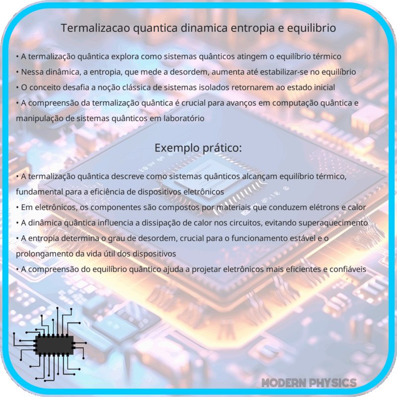 Termalização Quântica: Dinâmica, Entropia e Equilíbrio