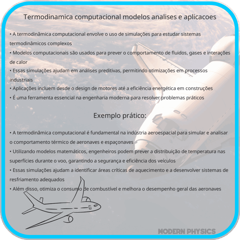 Termodinâmica Computacional | Modelos, Análises e Aplicações