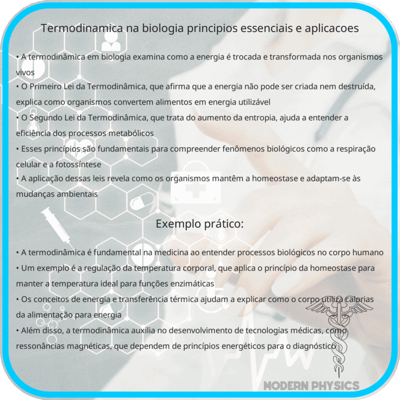 Termodinâmica na Biologia | Princípios Essenciais e Aplicações
