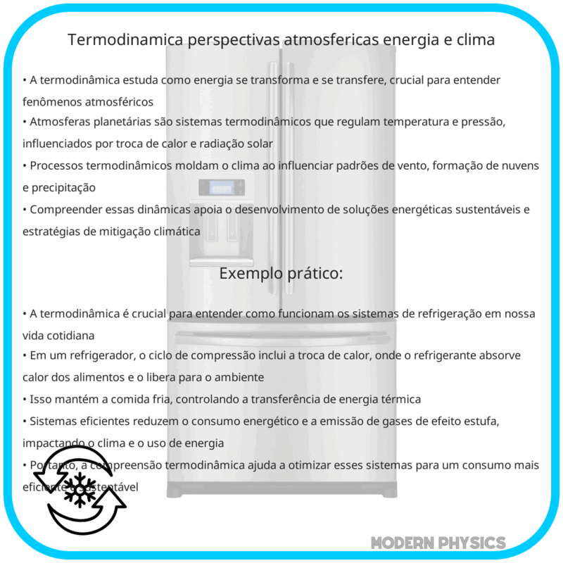 Termodinâmica | Perspectivas Atmosféricas, Energia e Clima