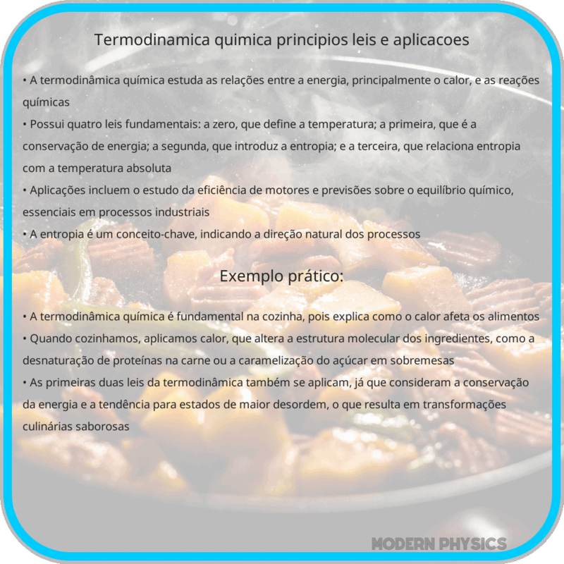 Termodinâmica Química: Princípios, Leis e Aplicações