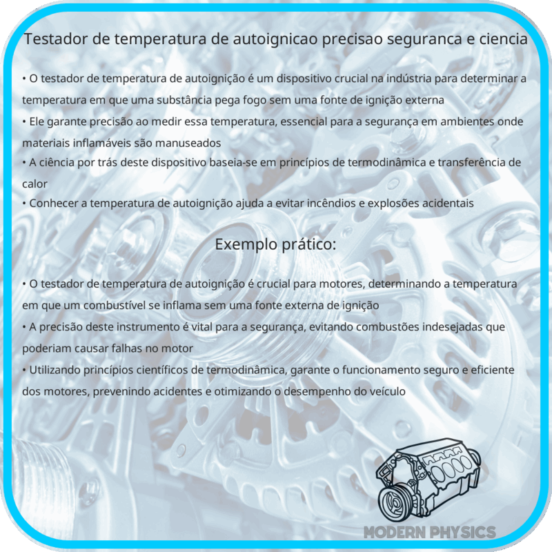 Testador de Temperatura de Autoignição | Precisão, Segurança e Ciência