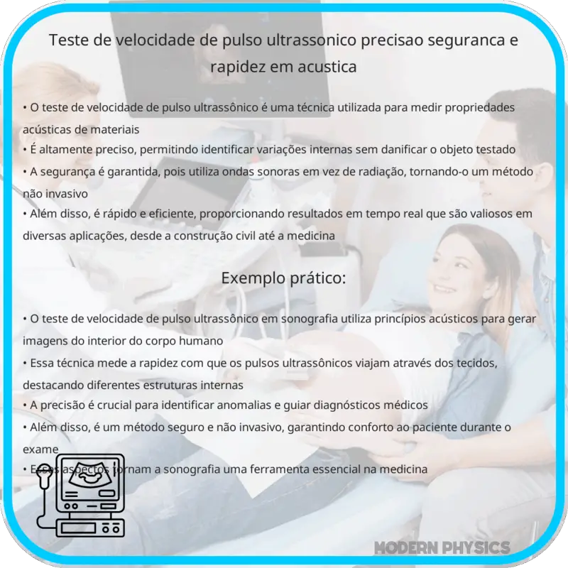 Teste de Velocidade de Pulso Ultrassônico | Precisão, Segurança e Rapidez em Acústica