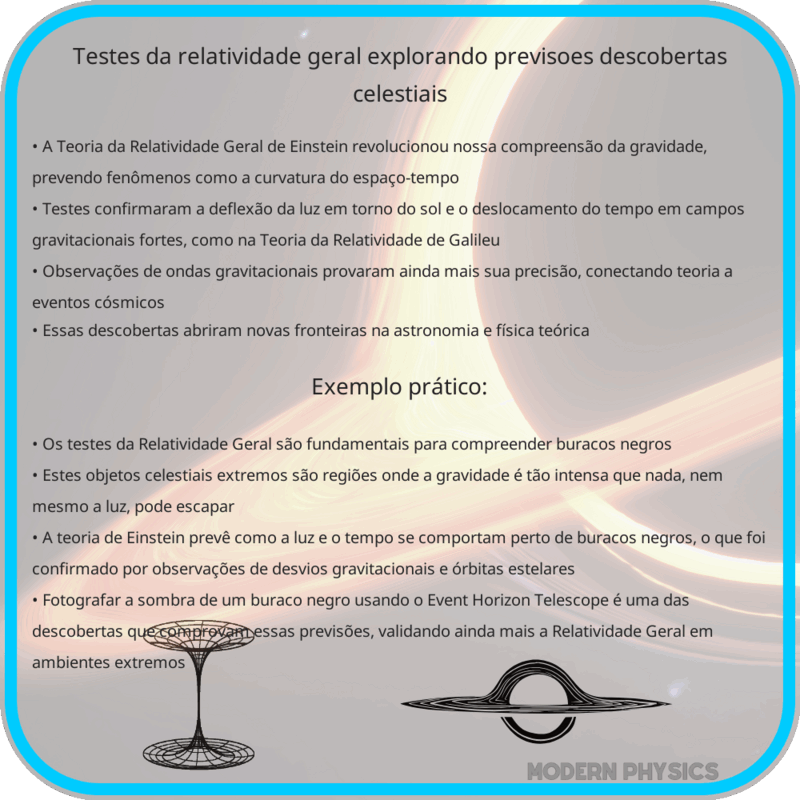 Testes da Relatividade Geral | Explorando Previsões & Descobertas Celestiais