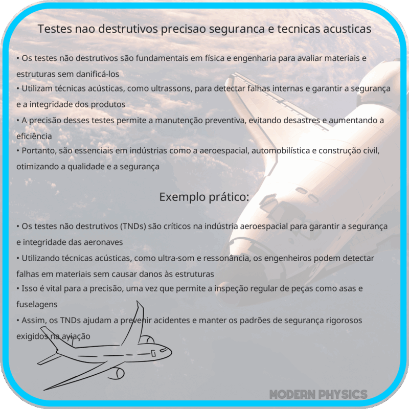 Testes não Destrutivos | Precisão, Segurança e Técnicas Acústicas