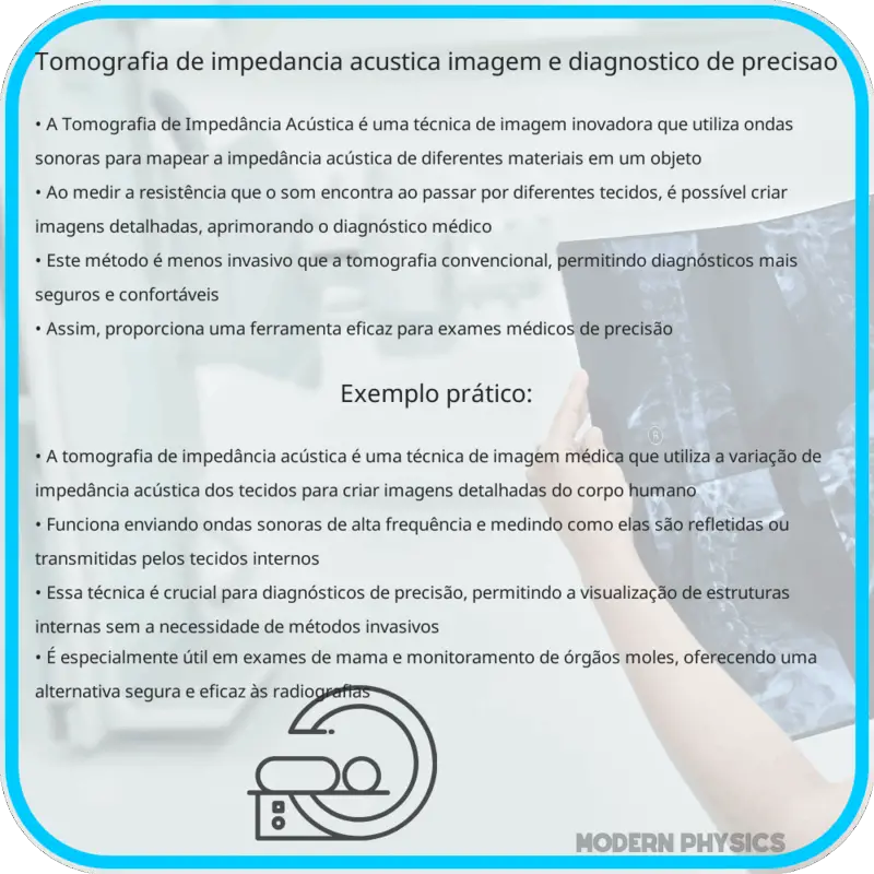 Tomografia de Impedância Acústica | Imagem e Diagnóstico de Precisão