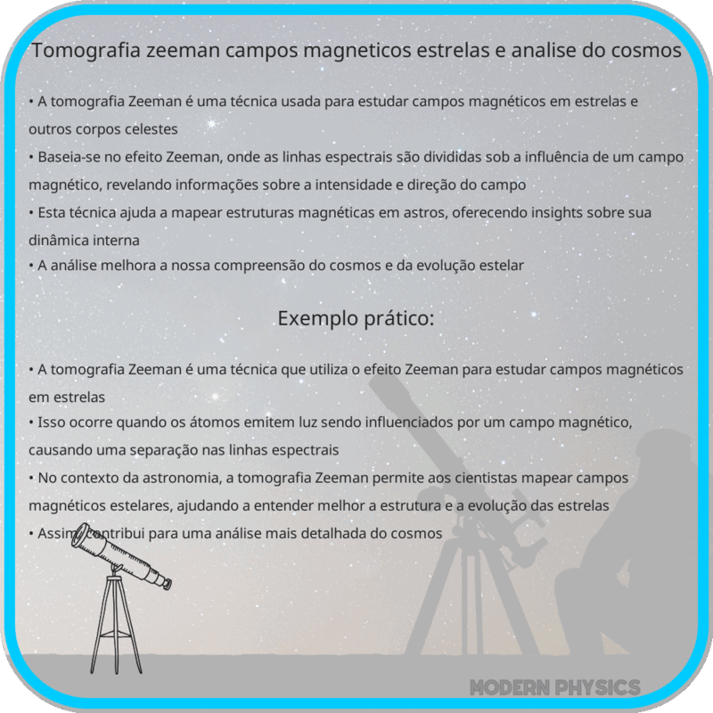 Tomografia Zeeman | Campos Magnéticos, Estrelas e Análise do Cosmos