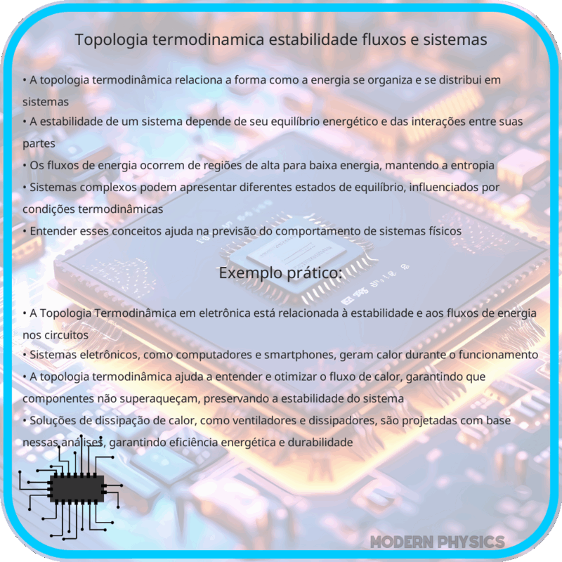 Topologia Termodinâmica | Estabilidade, Fluxos e Sistemas