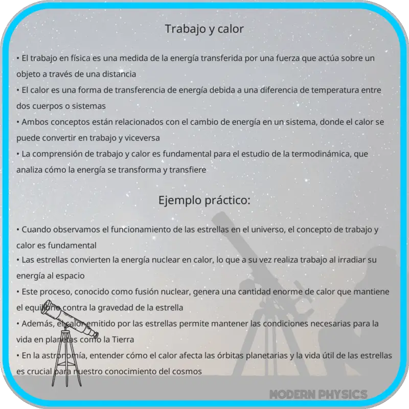 Trabajo y Calor