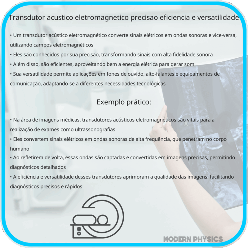 Transdutor Acústico Eletromagnético | Precisão, Eficiência e Versatilidade