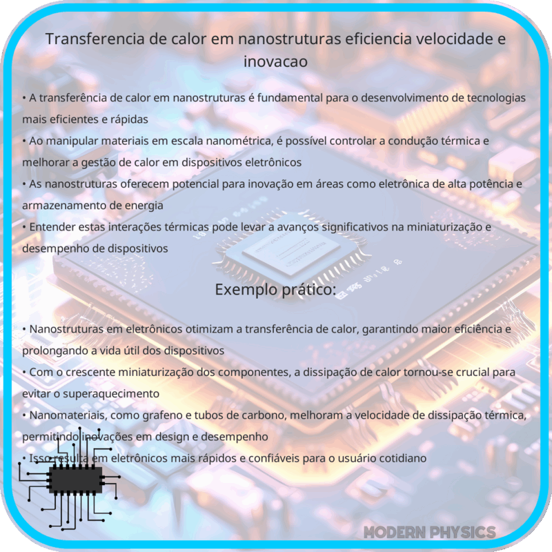 Transferência de Calor em Nanostruturas | Eficiência, Velocidade e Inovação