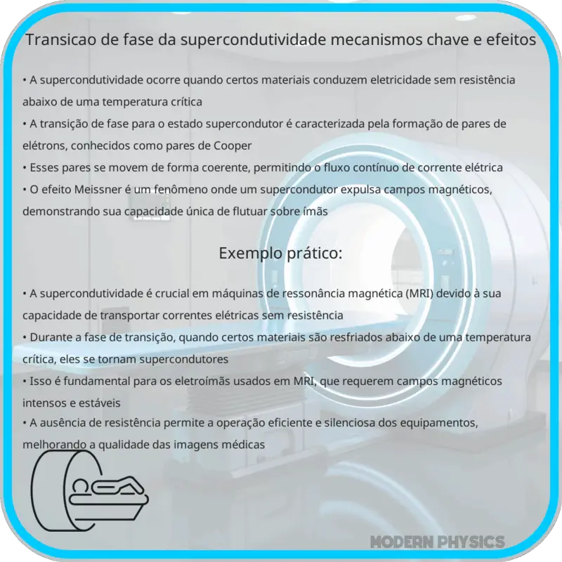 Transição de Fase da Supercondutividade | Mecanismos-Chave e Efeitos