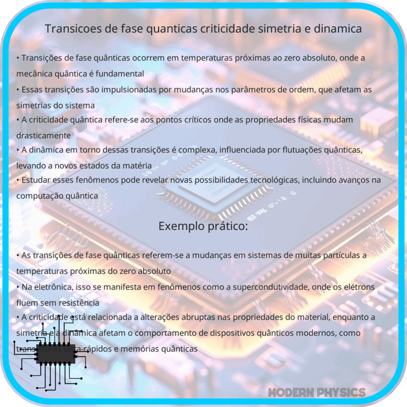 Transições de Fase Quânticas | Criticidade, Simetria e Dinâmica