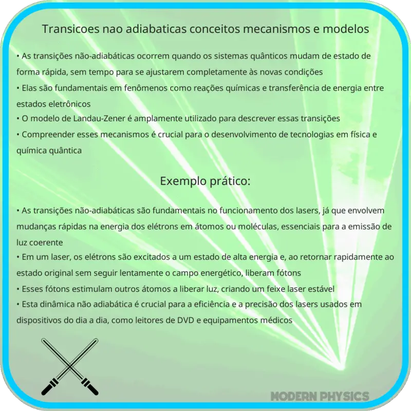 Transições Não-Adiabáticas | Conceitos, Mecanismos e Modelos