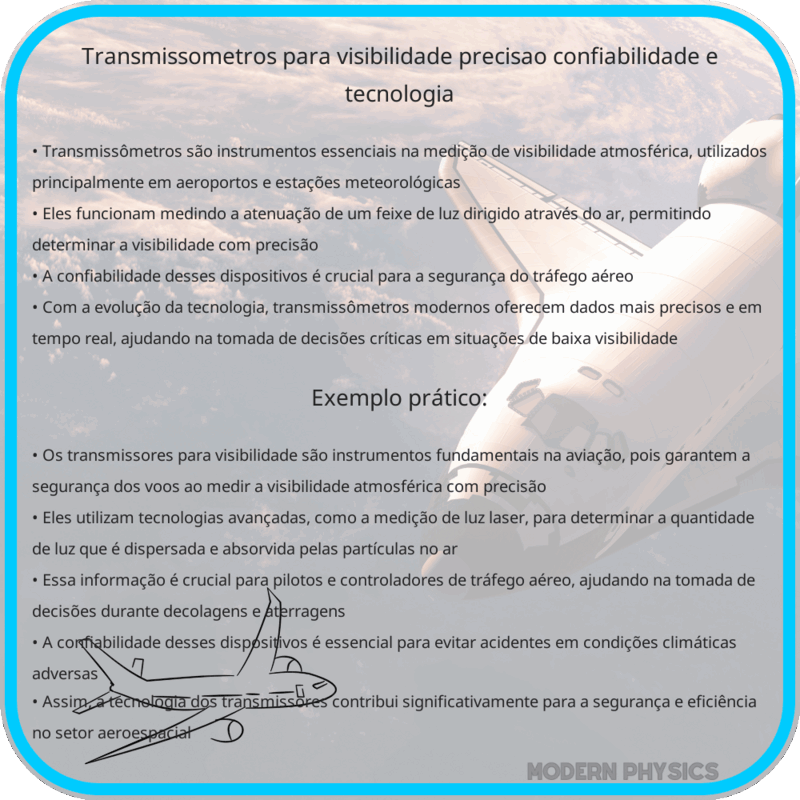 Transmissômetros para Visibilidade | Precisão, Confiabilidade e Tecnologia