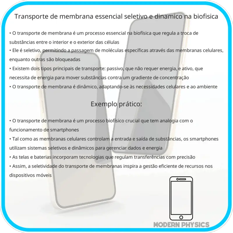 Transporte de Membrana | Essencial, Seletivo e Dinâmico na Biofísica