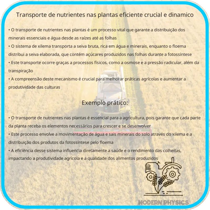 Transporte de Nutrientes nas Plantas | Eficiente, Crucial e Dinâmico