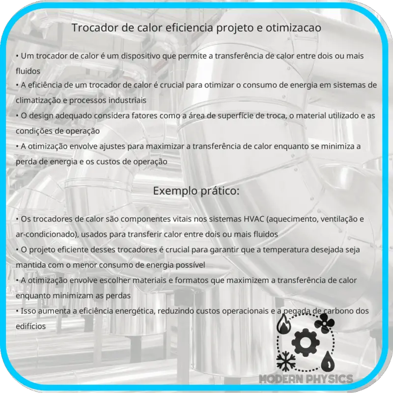 Trocador de Calor | Eficiência, Projeto e Otimização