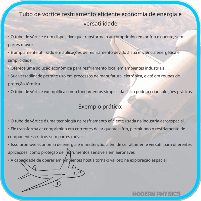 Tubo de Vórtice | Resfriamento Eficiente, Economia de Energia e Versatilidade