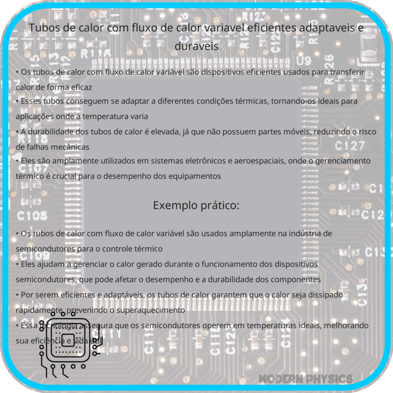 Tubos de Calor com Fluxo de Calor Variável | Eficientes, Adaptáveis e Duráveis