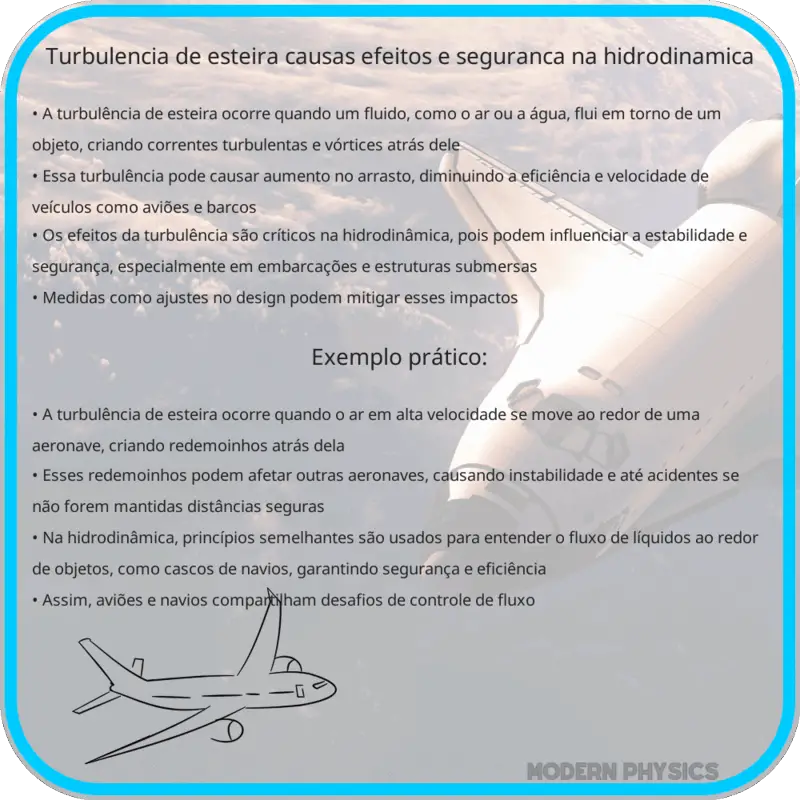 Turbulência de Esteira | Causas, Efeitos e Segurança na Hidrodinâmica