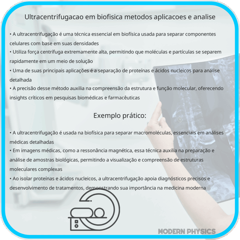 Ultracentrifugação em Biofísica | Métodos, Aplicações e Análise