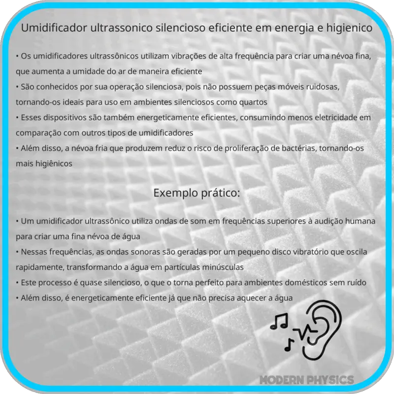 Umidificador Ultrassônico: Silencioso, Eficiente em Energia e Higiênico