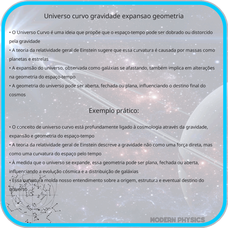 Universo Curvo | Gravidade, Expansão & Geometria
