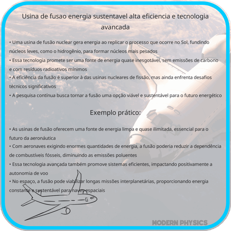 Usina de Fusão | Energia Sustentável, Alta Eficiência e Tecnologia Avançada