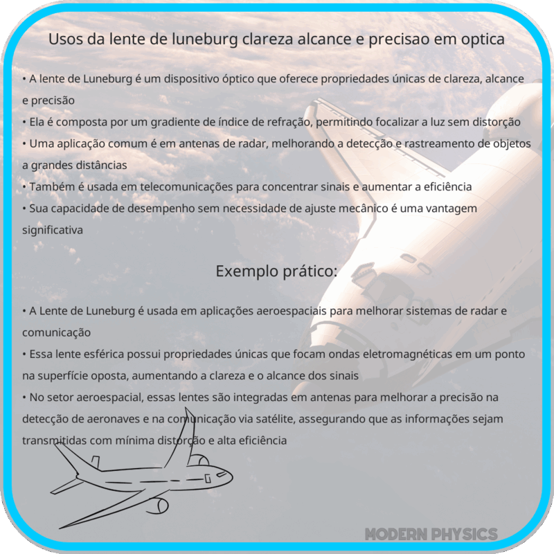 Usos da Lente de Luneburg | Clareza, Alcance e Precisão em Óptica