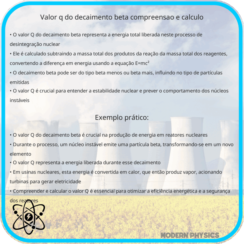 Valor Q do Decaimento Beta | Compreensão e Cálculo