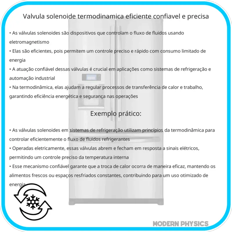 Válvula Solenoide Termodinâmica | Eficiente, Confiável e Precisa