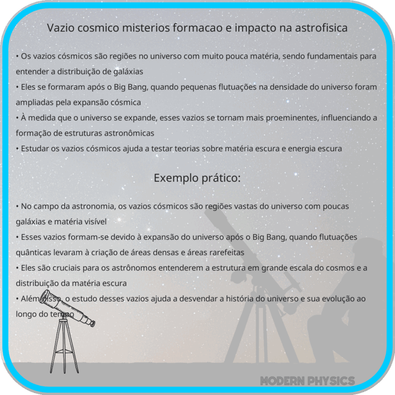 Vazio Cósmico: Mistérios, Formação e Impacto na Astrofísica