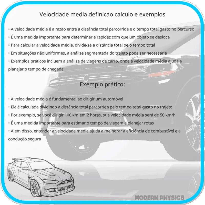 Velocidade Média | Definição, Cálculo e Exemplos