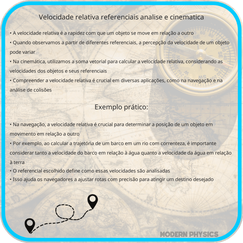 Velocidade Relativa: Referenciais, Análise e Cinemática