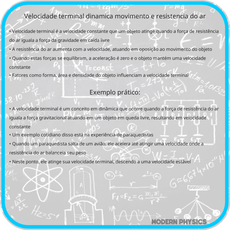 Velocidade Terminal | Dinâmica, Movimento e Resistência do Ar