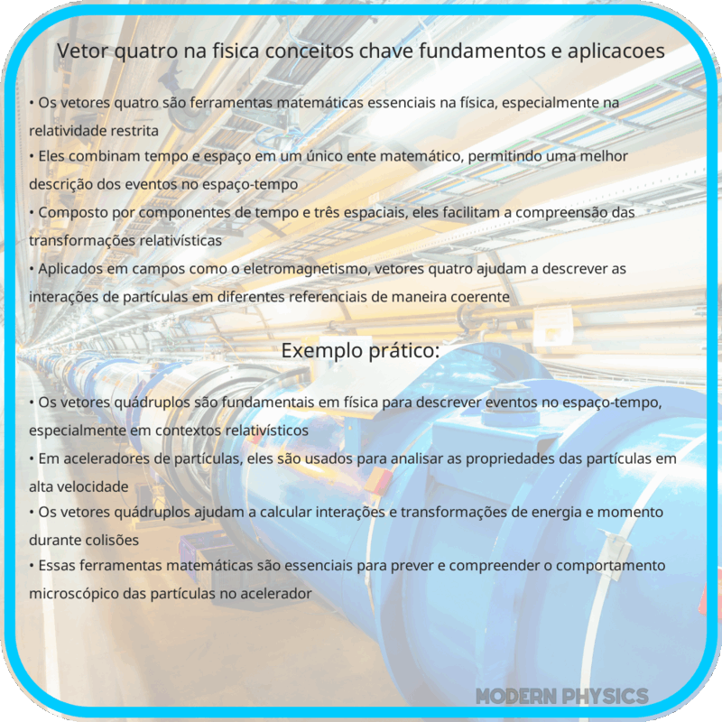 Vetor Quatro na Física | Conceitos-Chave, Fundamentos e Aplicações