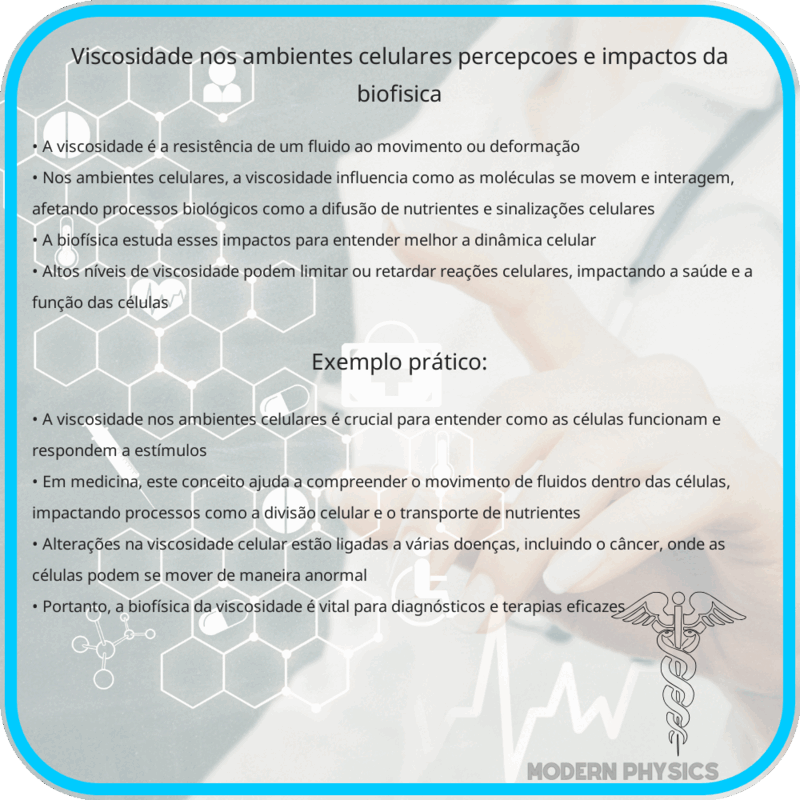 Viscosidade nos Ambientes Celulares | Percepções e Impactos da Biofísica