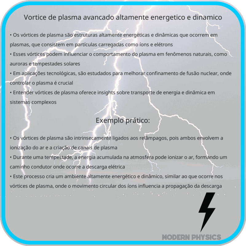 Vórtice de Plasma | Avançado, Altamente Energético e Dinâmico